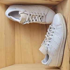 Adidas Mens Stan Smith White Leather Casual Shoes Sneakers